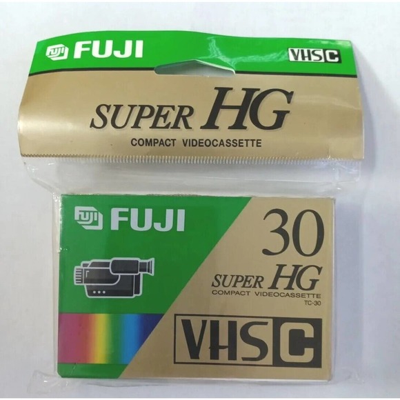 Fuji Film Pro VHS-C Camcorder Video Cassette Tape TC-30 Super HG High Grade New - Picture 1 of 2